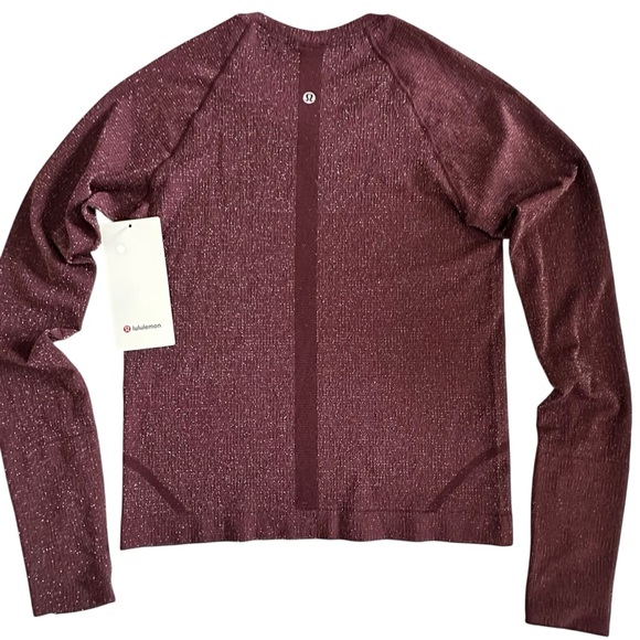 NWT Lululemon 2024 Swiftly Tech Long Sleeve 2.0 Race Parallel Texture Garnet 6 - Picture 10 of 12